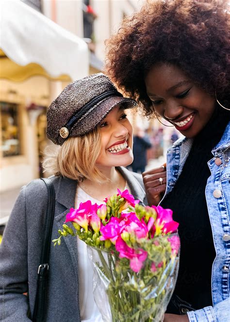 Two Female Friends In The City By Stocksy Contributor Marco Govel