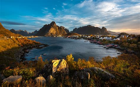 Fondos de Pantalla Noruega Montañas Islas Lofoten Fotografía De Paisaje