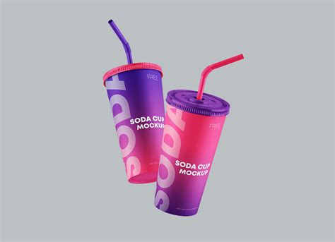 Free Paper Soda Cup Mockup Psd Set Good Mockups