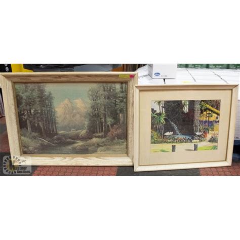 pair  framed signed prints