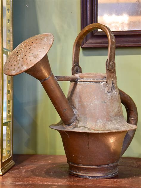 Antique French Copper Watering Can French Garden Watering Can