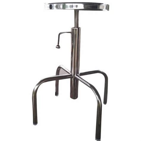 Polished Round Stainless Steel Hospital Stool At Rs 4500 In