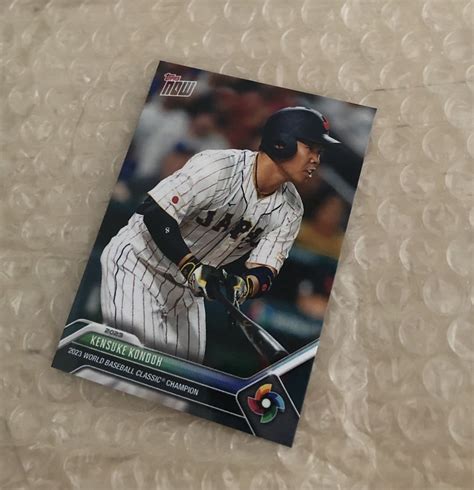 未使用近藤健介 WBC 2023 優勝記念カード TOPPS NOW 野球 枚数限定品 ホークス 大谷翔平の落札情報詳細 ヤフオク落札