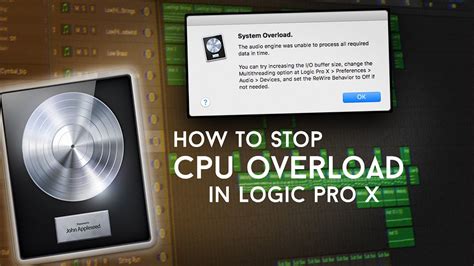 How To Stop Cpu Overload In Logic Pro X Youtube