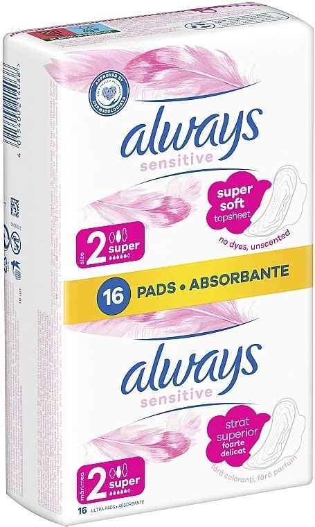 Always Sensitive Ultra Super Plus Podpaski 16 Szt Makeup Pl