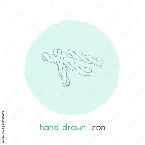 gemelli pasta shape icon  element vector illustration  gemelli