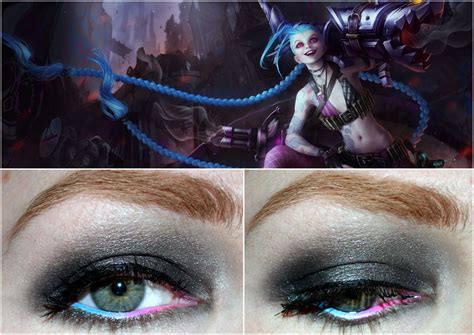 League of Legends inspired makeup - Jinx