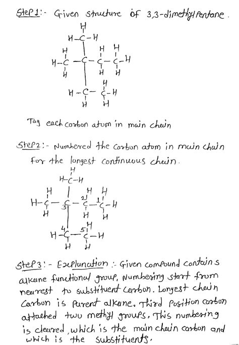 [solved] Tag Each Carbon Atom In The Main Chain Of The 3 3 Dimethyl Pentane Course Hero