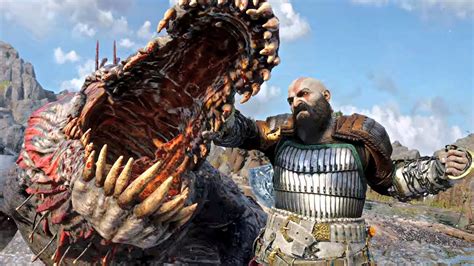 God Of War Ragnarok Dreki The Crocodile No Damage Boss Fight GMGOW