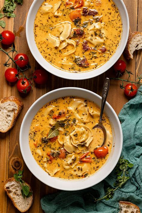 Creamy Tuscan Tortellini Soup Recipe Soup Recipes Recipes Easy