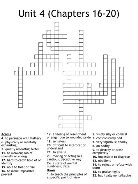 Vocabulary Chapters Word Search Wordmint