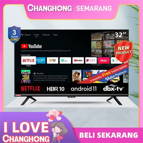 Jual Changhong Inch Newest Android Frameless Smart Tv Digital Led