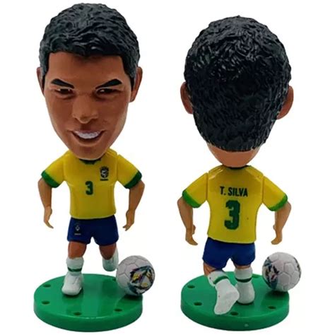 Mini Craque Thiago Silva Boneco Miniatura Sele O Brasil Parcelamento