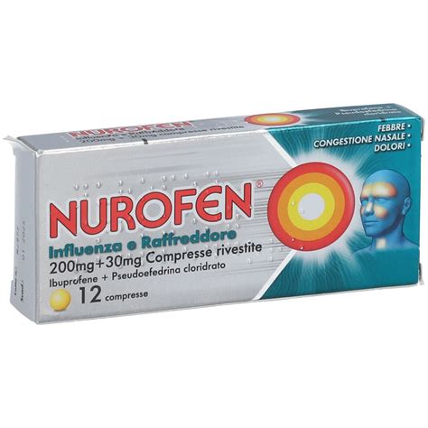 Nurofen Influenza E Raffreddore Mg Mg Compresse Rivestite Pz