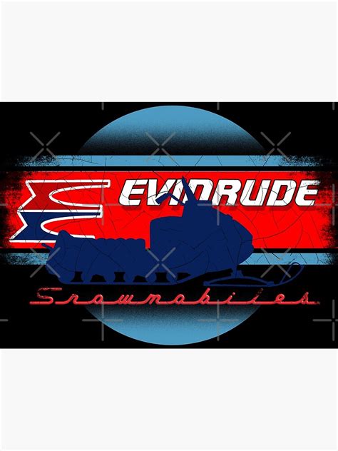 Vintage Evinrude Snowmobile Poster For Sale By Barnfinddave Redbubble