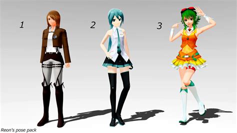 Reons Pose Pack Mmd Download By Reon046 On Deviantart