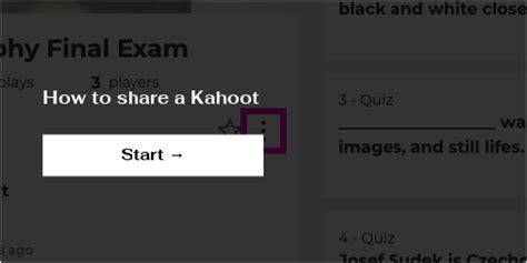 How To Share A Kahoot