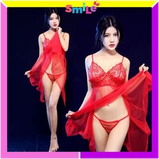 Jual Baju Tidur Wanita Set BH Sexy Smile Set Lingerie Wanita Bahan Lace