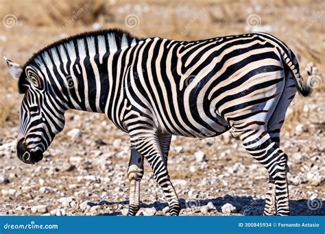 Zebra. Zebra in Natural Grass Habitat, Kenya National Park. Nature ...