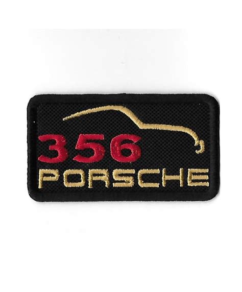 3312 Embroidered Badge Patch Sew On 82mmX46mm PORSCHE 356