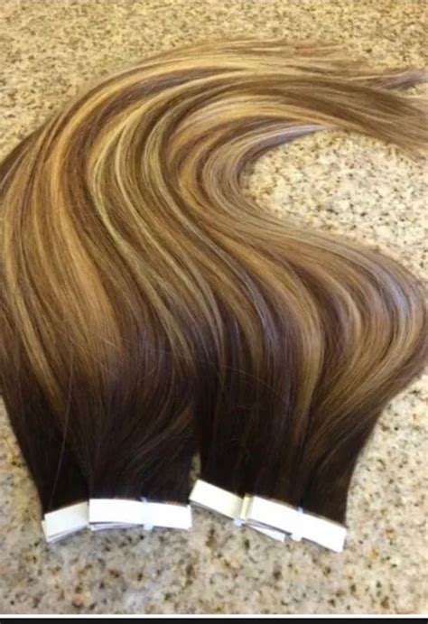 Balayage European Remy Tape In Hair Extensions Etsy