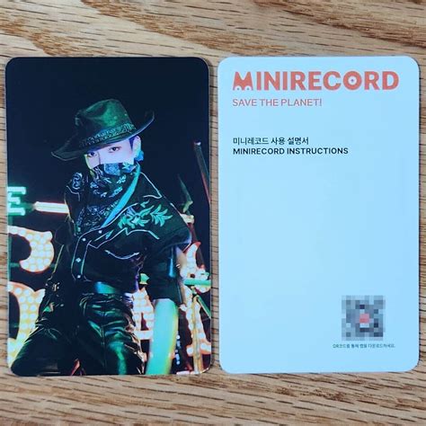 Hong Joong Official Mini Photocard Ateez The World Ep Outlaw Platform