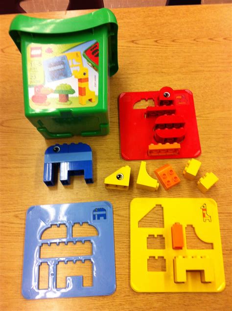 Assembly Task Using An Amazing Duplo Set That Has Three Templates To