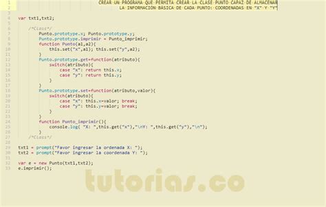 POO Javascript Clase Punto Tutorias Co