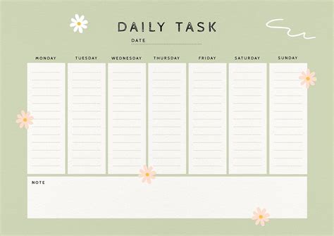 Daily task planner template design | Free Photo - rawpixel