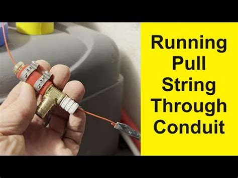 Running Pull String Through Conduit Youtube