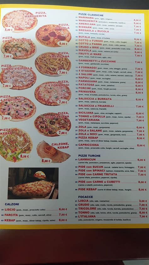 Menu Da Royal Kebap Pizza Grill Ristorante Rho