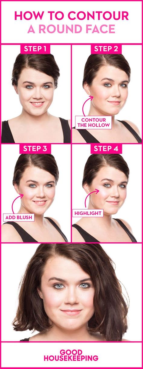 How To Slim A Round Face In 3 Easy Steps Round Face Makeup Round Face Beauty Tips For Face