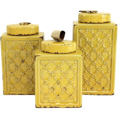 Yellow Canister Set | Foter