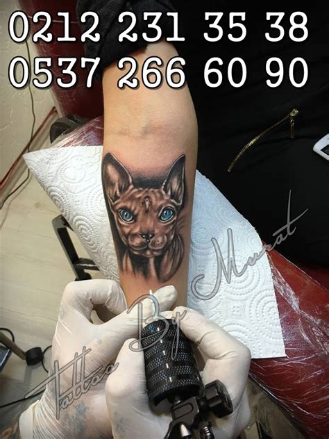 kedi dövmesi tattoo murat sfenks tattoo cat sanat şişli dövme salonu