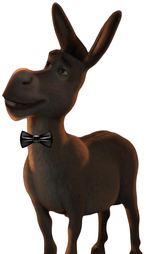 Donkey With Bow Tie Transparent By Brandonmerideth On Deviantart