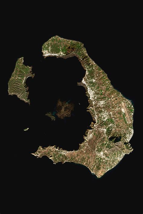 Santorini: Greece Aerial Map, Satellite Image, Satellite Map, Travel ...