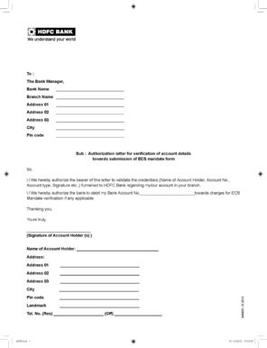 Hdfc Mandate Form Complete With Ease Airslate Signnow