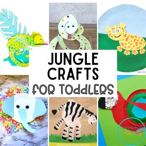 14 Exciting Jungle Crafts for Kids + Safari Animal Crafts