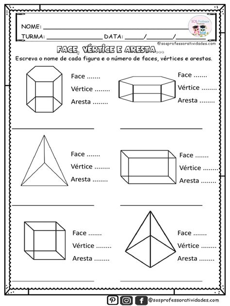 Face Vertice E Aresta Atividades - Face-vertice-e-aresta@sosprofessoratividades | PDF