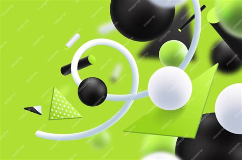 Green Vector 3d Background