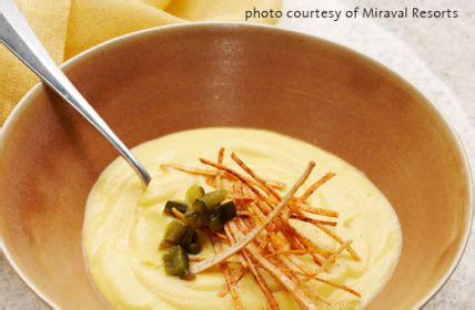 Roasted Corn Soup Recipe courtesy of Miraval Resorts