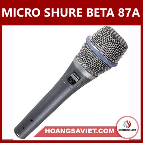 Shure Beta 87A. Wireless Microphone