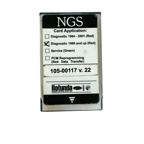 Ford Rotunda 105 00117 Ngs Diagnostic Module Card 1999 And Up Red V 22