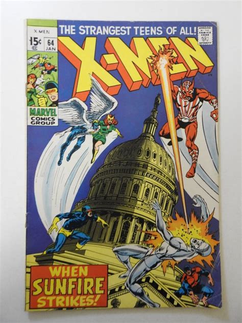 The X Men 64 VG Condition Moisture Stain Cover Detached Bottom Staple