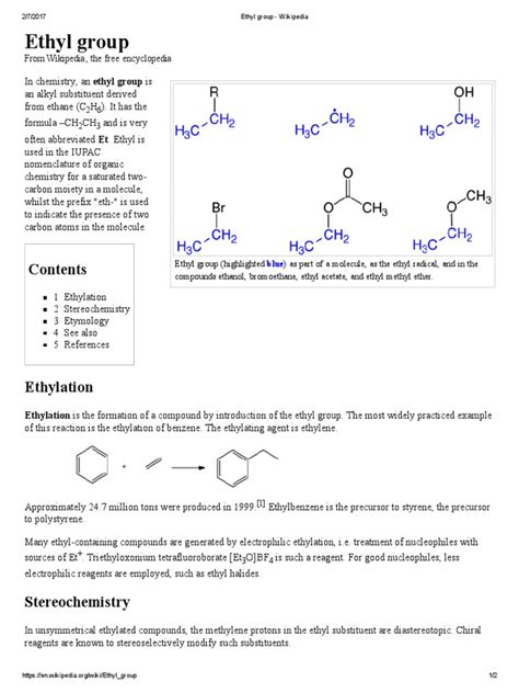 Ethyl Group | Organic Chemistry | Chemistry