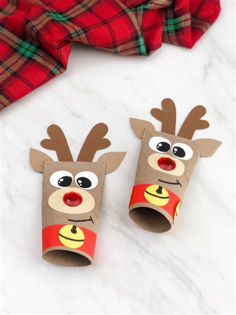 Toilet Paper Roll Reindeer Craft FREE Template