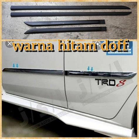 Jual Lis Body Agya Trd Hitam Doff List Body Samping Side Body Moulding