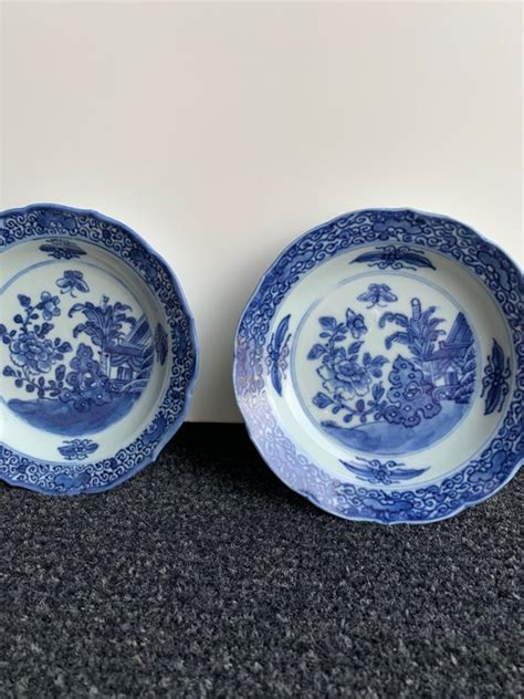 Platos 2 Azul Y Blanco Porcelana China Siglo Catawiki