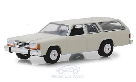 Diecast Model Cars Ford Ltd 164 Greenlight Crown Victoria Wagon Beige 1984