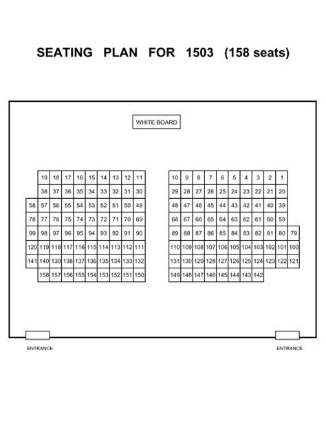 Worthing Assembly Hall Seating Plan | Elcho Table